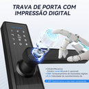 Fechadura Inteligente Intelar X1 Tuya Wifi e Bluetooth, Com Biometria(Leitura digital), Senha, Cartão IC Magnético