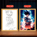 Quadro de Luz Led decorativo Dragon Ball Z