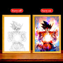 Quadro de Luz Led decorativo Dragon Ball Z