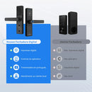 Fechadura Inteligente Intelar X1 Tuya Wifi e Bluetooth, Com Biometria(Leitura digital), Senha, Cartão IC Magnético