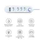 Tomada Filtro de Linha com 3 entradas USB