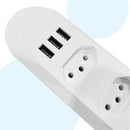 Tomada Filtro de Linha com 3 entradas USB