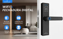 Fechadura Inteligente Intelar X1 Tuya Wifi e Bluetooth, Com Biometria(Leitura digital), Senha, Cartão IC Magnético