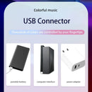 Luz Led inteligente com Microfone captador de som no ritmo da musica, Controle por APP