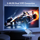 Projetor de Imagem Portátil HY300 Pro 4K Cinema em Casa