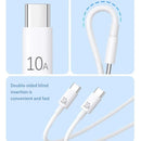 Cabo de carregamento rápido universal 120w 10a USB Tipo C, Transferência de dados de alta velocidade