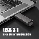 Lenovo Unidade Flash USB de Alta Velocidade, Pen Drive de Metal, USB 3.1, Memória Tipo C Original