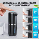 Dispensador automático de sabão em espuma com sensor, 4 níveis ajustáveis, para banheiro e cozinha
