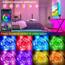 Fita LED RGB flexível Inteligente, Controle por Voz Alexa, Google Home, Controle por APP
