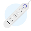 Tomada Filtro de Linha com 3 entradas USB