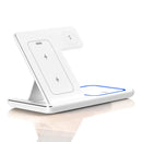 Estação de carregamento por indução 3 em 1, 30w Led Dobrável para Iphone, Apple Watch 5 em diante e Airpods pro
