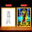 Quadro de Luz Led decorativo Dragon Ball Z