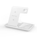 Estação de carregamento por indução 3 em 1, 30w Led Dobrável para Iphone, Apple Watch 5 em diante e Airpods pro