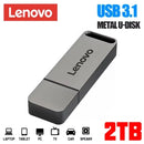 Lenovo Unidade Flash USB de Alta Velocidade, Pen Drive de Metal, USB 3.1, Memória Tipo C Original