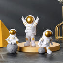 4 Peças decorativas Astronauta