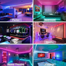 Fita LED RGB flexível Inteligente, Controle por Voz Alexa, Google Home, Controle por APP