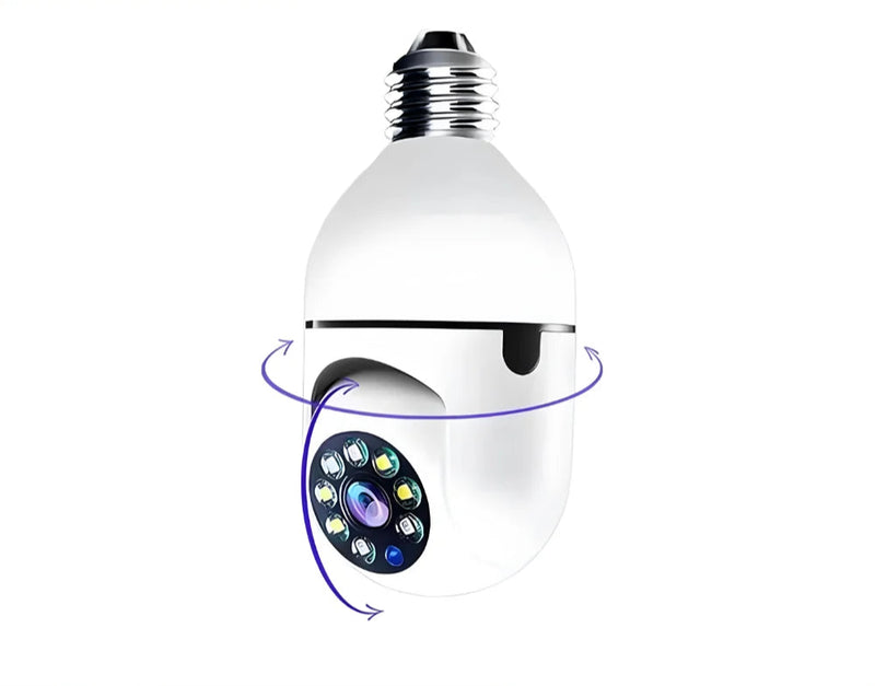 Câmera Lâmpada de Segurança Smart Wi-Fi, Full Hd, Visão Noturna