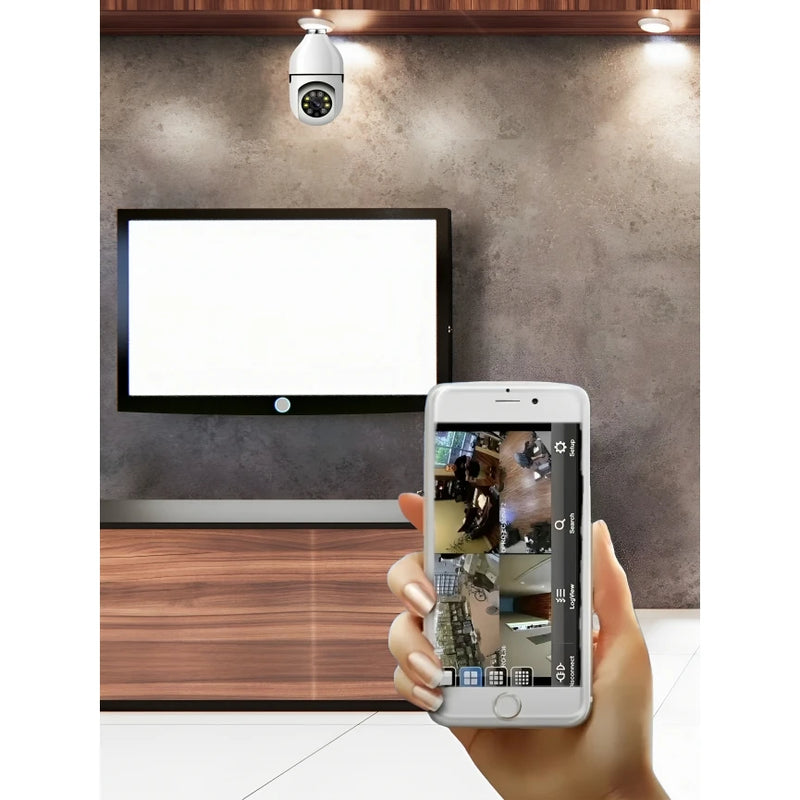Câmera Lâmpada de Segurança Smart Wi-Fi, Full Hd, Visão Noturna