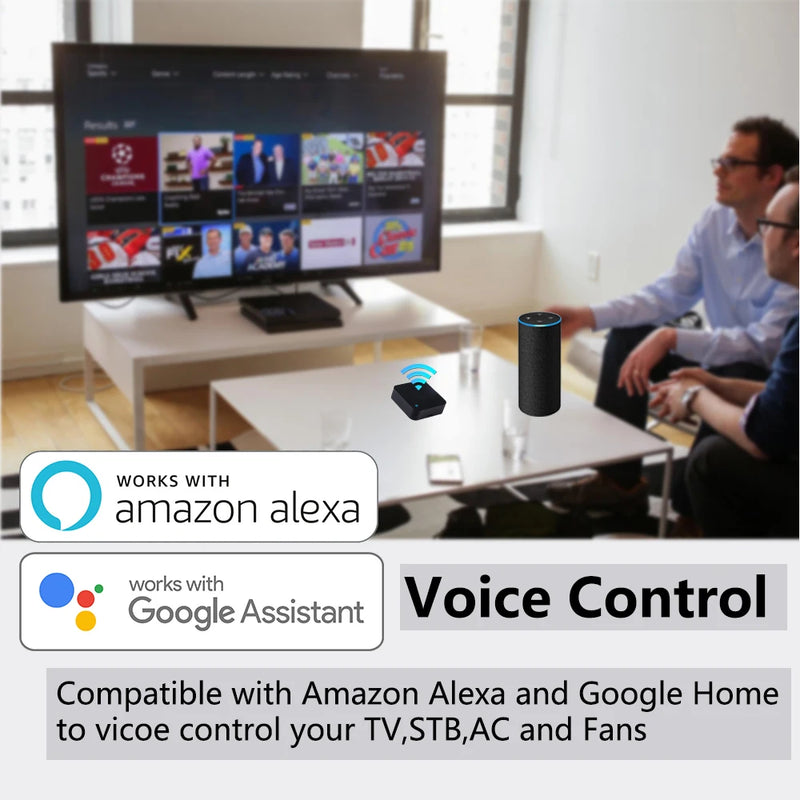 Tuya Controle Remoto Infravermelho Wifi, Controle TVs, Ar Condicionado com comando de Voz Alexa, Google Home, Controle via APP