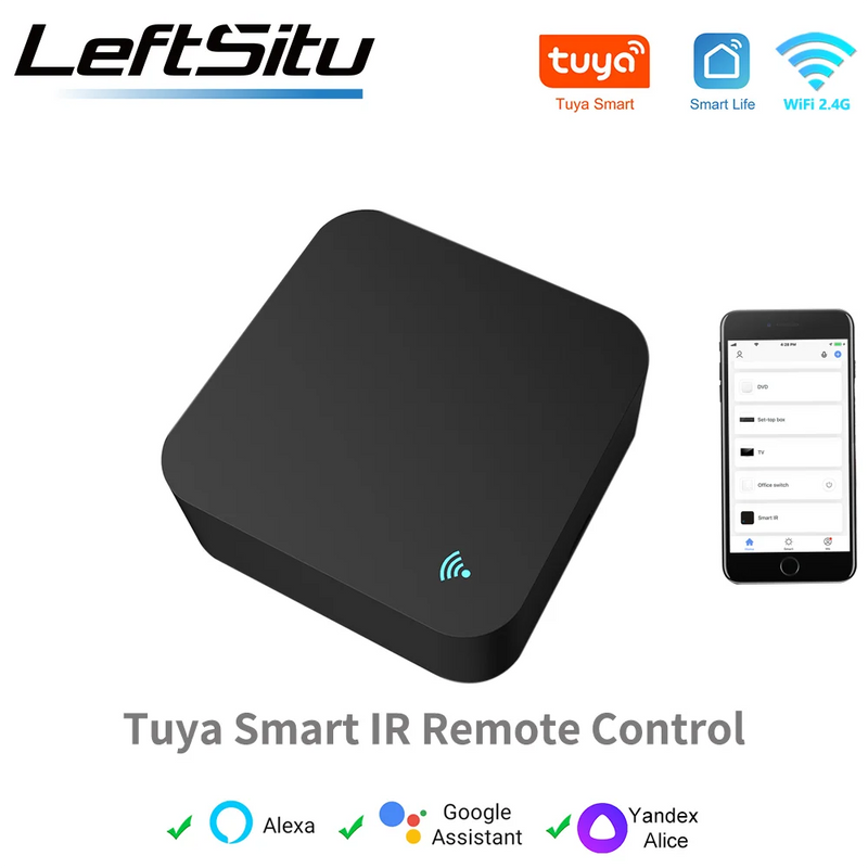 Tuya Controle Remoto Infravermelho Wifi, Controle TVs, Ar Condicionado com comando de Voz Alexa, Google Home, Controle via APP