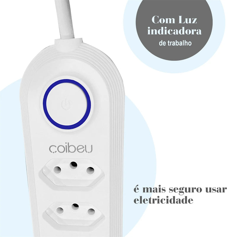 Tomada Filtro de Linha com 3 entradas USB