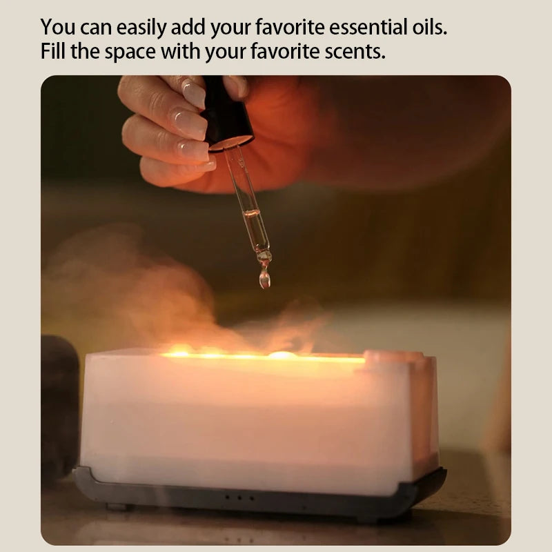 Umidificador de Ar Simulador de Chama 🔥 Aromaterapia perfume Difusor