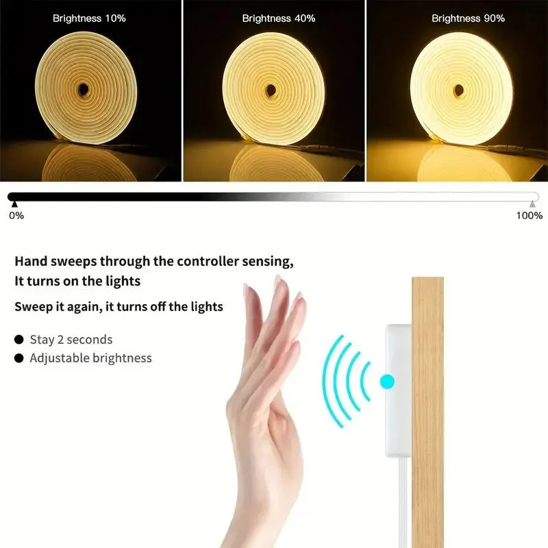 Fita Led Neon de Silicone com Sensor Dimmer, Interruptor flexível ideal para decoração
