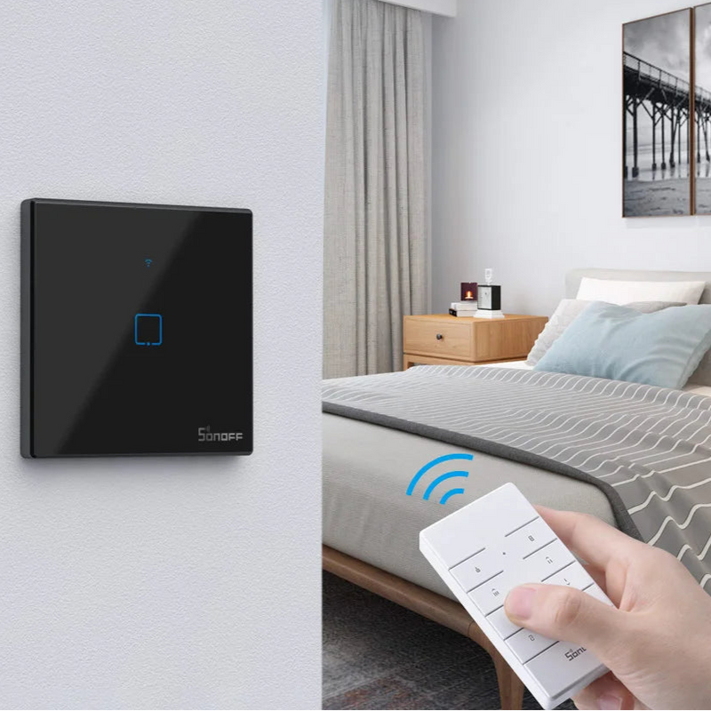 SONOFF Interruptor de Luz inteligente Touch | Programação Voz Alexa/Google Home Wi-Fi