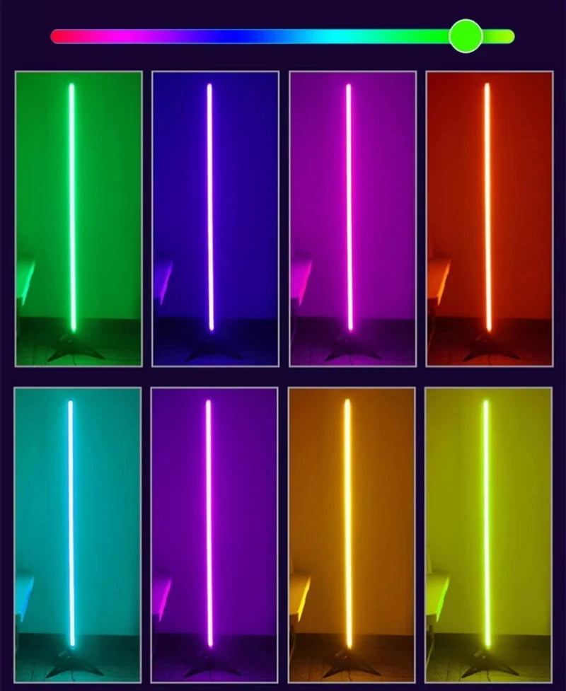 Luminária Led Atmosfera de Chão RGB Inteligente (Controle por APP, Controle Remoto)