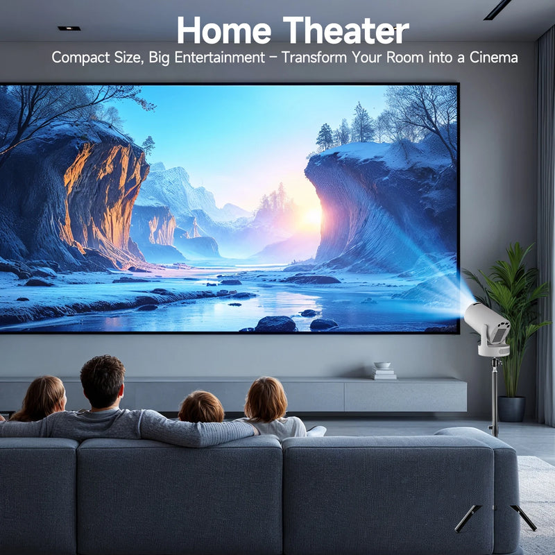 Projetor de Imagem Portátil HY300 Pro 4K Cinema em Casa