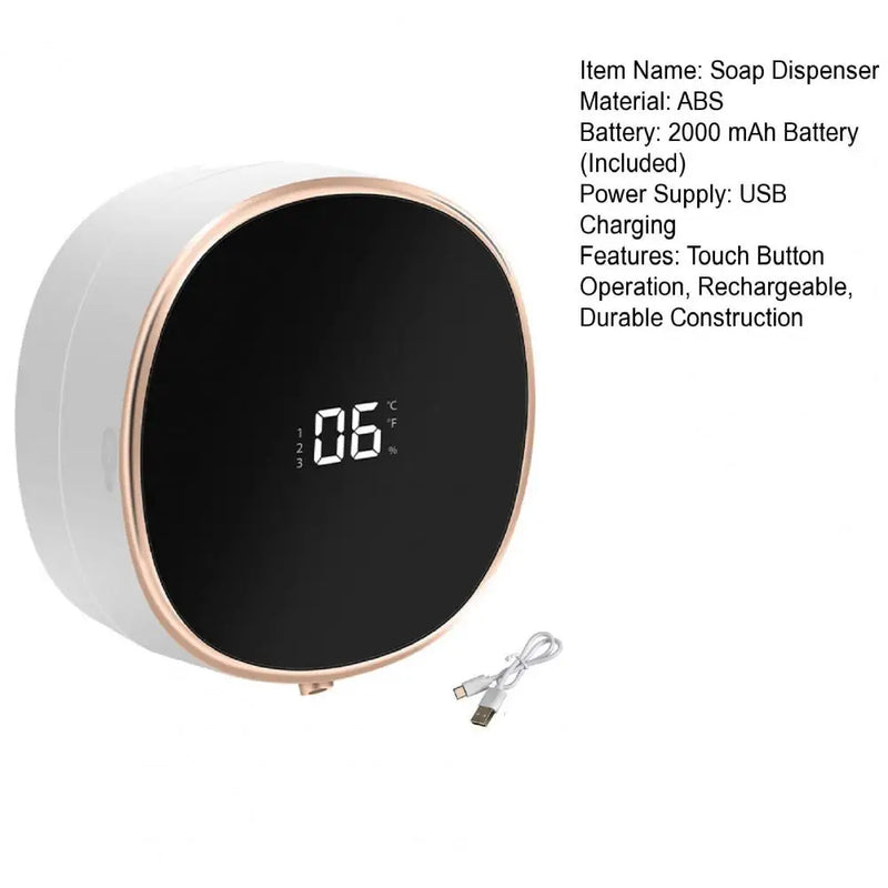 Dispenser de Sabonete Liquido Automático, Display Led, Máquina de espuma