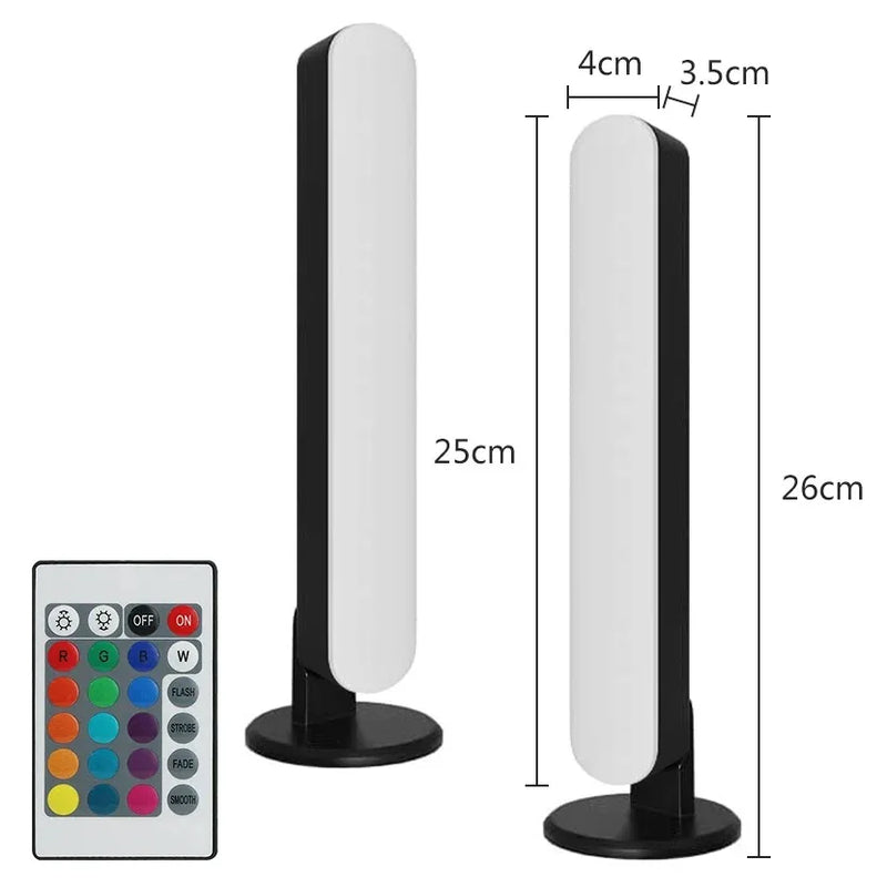 Luz Led inteligente com Microfone captador de som no ritmo da musica, Controle por APP