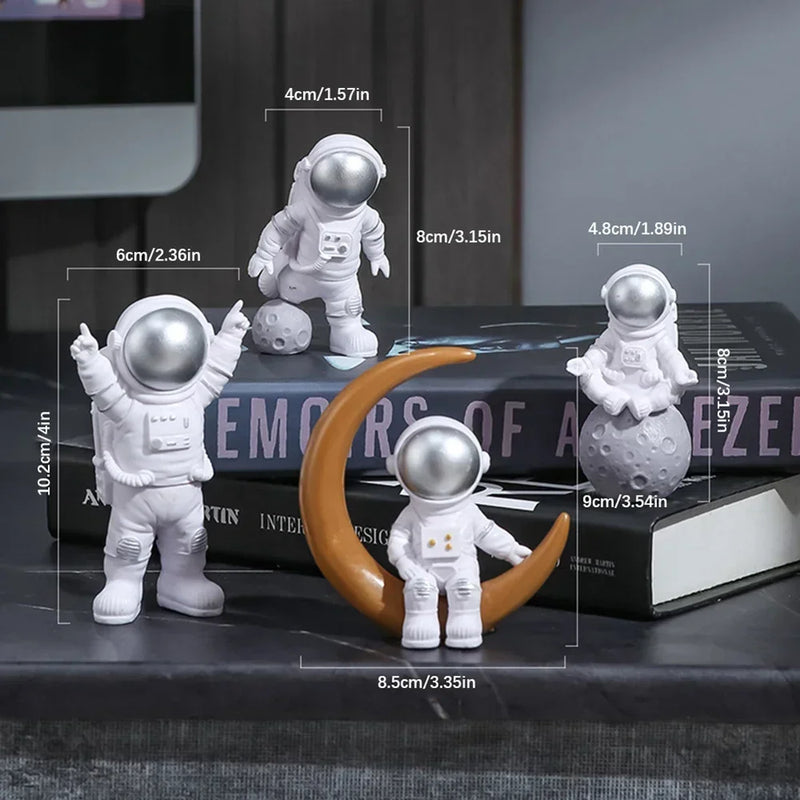 4 Peças decorativas Astronauta